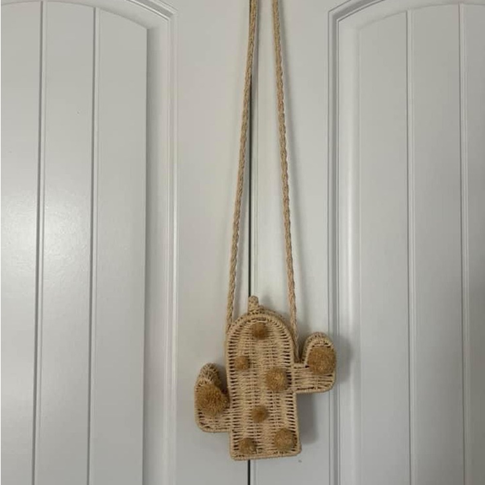 Zara cactus rattan bag